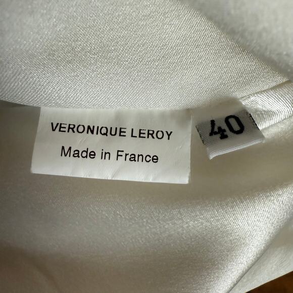 VERONIQUE LEROY PARIS Wide Leg Belted Pants Size 40 EU Made in France - Picture 9 of 11